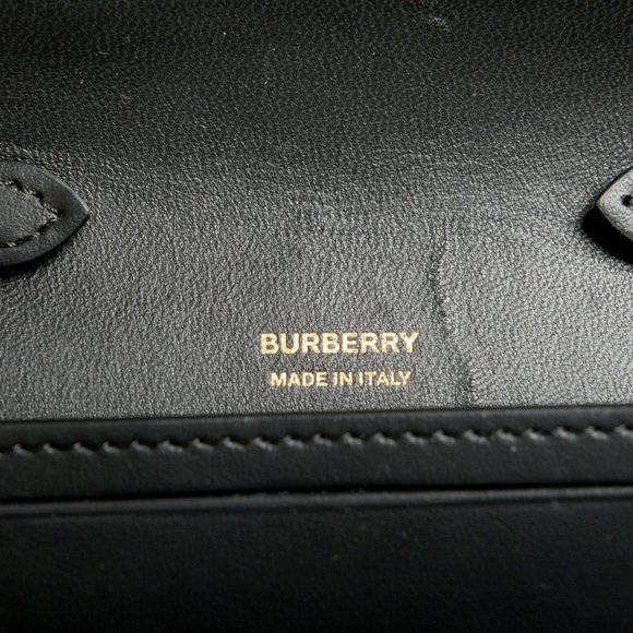 Burberry Unisex "Micro Olympia" Bright Red Checkered Leather Mini Bag - Picture 3 of 5